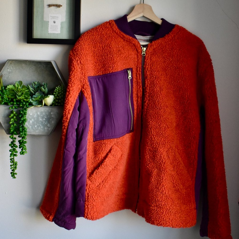 Free People Rivington Sherpa chili combo